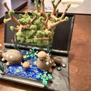 Custom Clodsire & Wooper Nintendo DS Diorama - Image 2