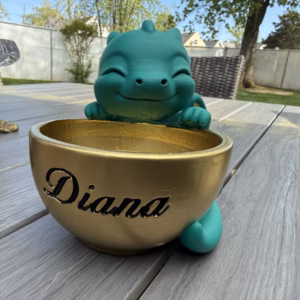 Customized Sleepy Dragon Bowl - Image 1